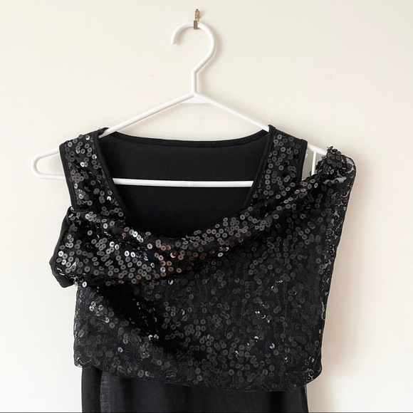 🖤 Vintage Black Sequin Dress - Picture 9 of 9
